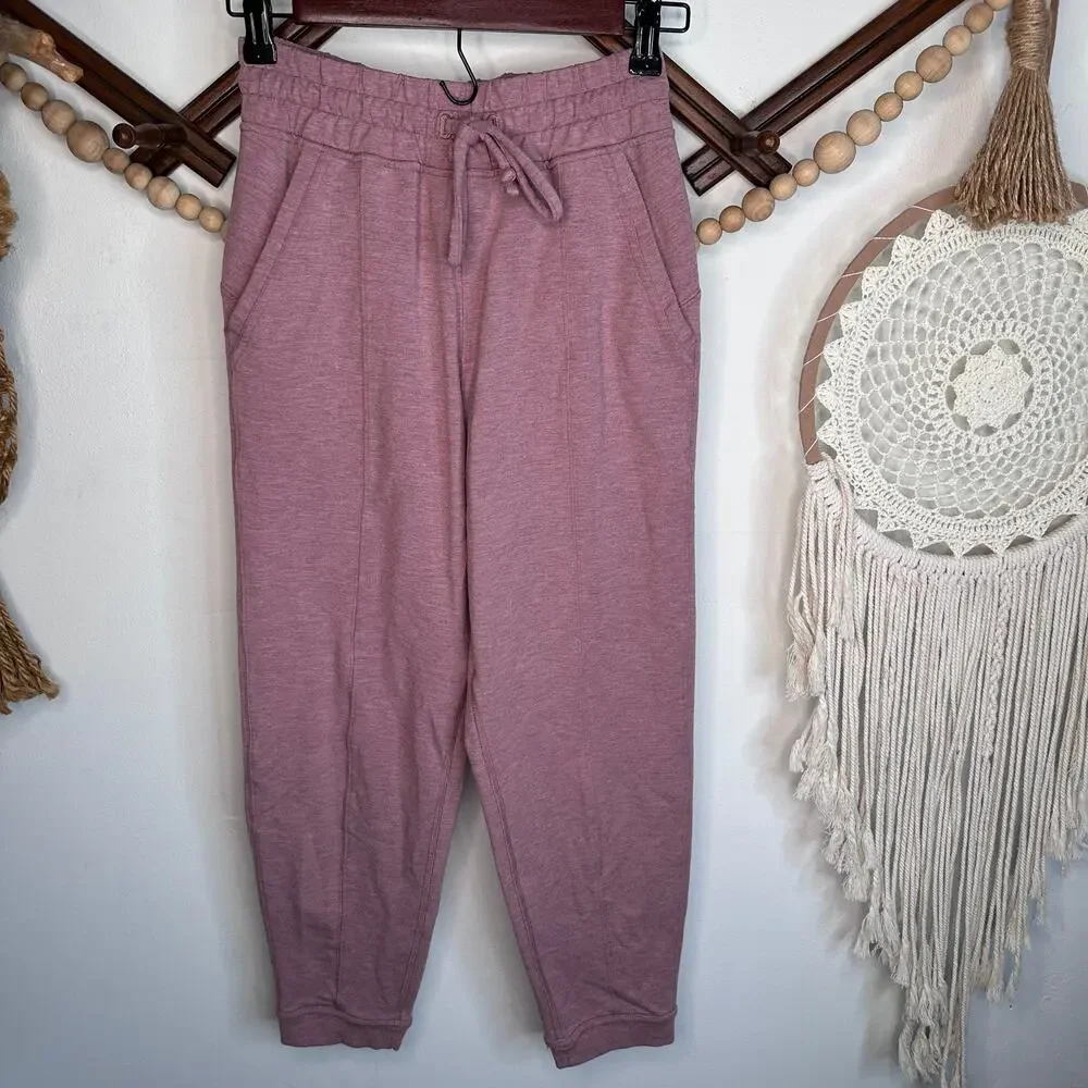 Lululemon At My Leisure Heathered Pink Joggers